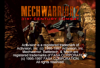 MechWarrior 2 - 31st Century Combat Title Screen